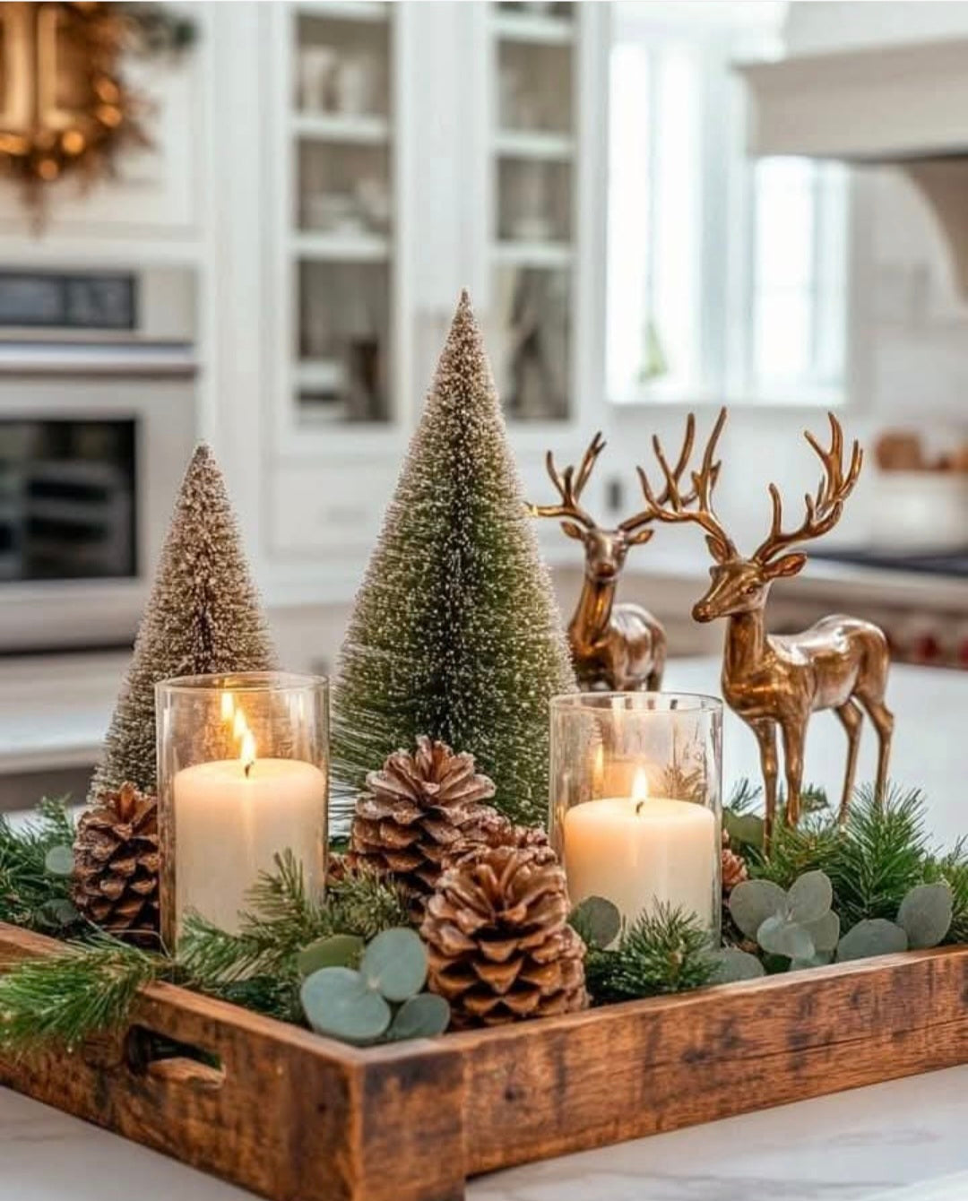 Centro mesa de Natal minimalista